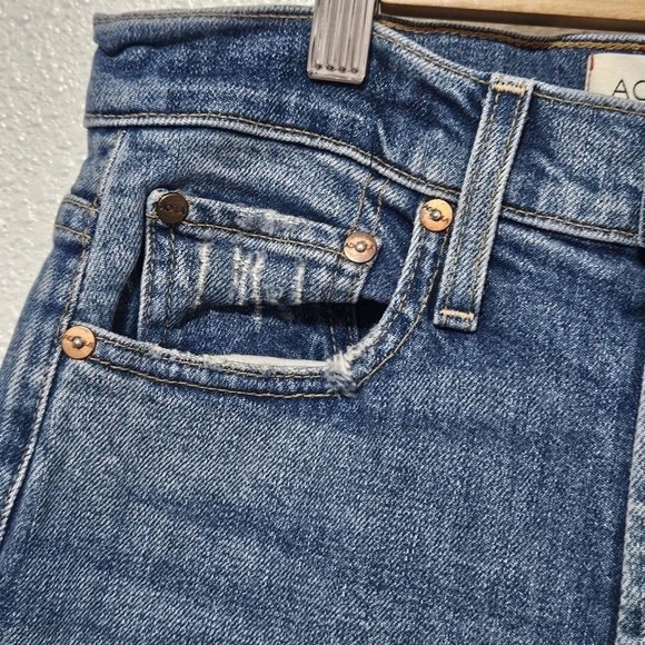 Alice + Olivia AO.LA high rise raw hem jeans size 25 - Picture 4 of 14